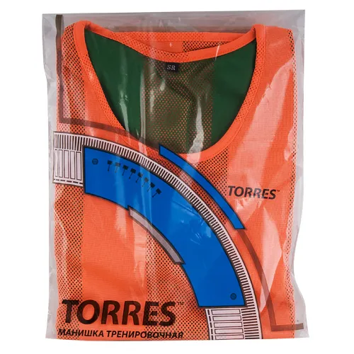 Манишка детская TORRES двухсторонняя, TR11949O/G, р.Jr, тренировочная, полиэстер, оранж-зелен за 1&nbsp;026.80 ₽ в Барнауле