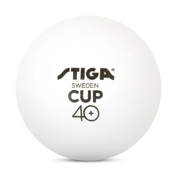 Мяч для наст. тенниса Stiga Cup ABS, 1110-2510-12, диам.40+мм, пластик, упак. 12 шт, белый за 1&nbsp;774.80 ₽ в Барнауле
