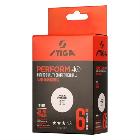 Мяч для наст. тенниса Stiga Perform 3***, 40+, 1113-2110-06, пластик, ITTF Appr., уп.6 шт, бел за 2&nbsp;121.60 ₽ купить в Барнауле