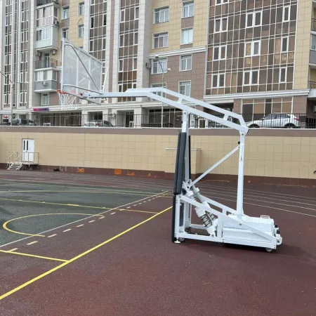 Баскетбольная стойка мобильная складная на пружинах вынос 2,25 м c противовесом ZAVODSPORTA за 530&nbsp;660 ₽ купить в Барнауле