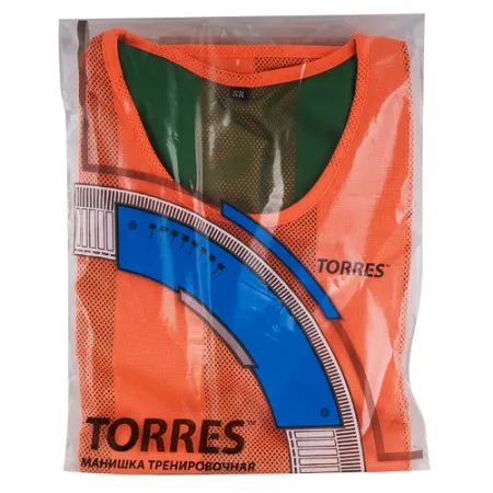 Манишка детская TORRES двухсторонняя, TR11949O/G, р.Jr, тренировочная, полиэстер, оранж-зелен за 1&nbsp;026.80 ₽ купить в Барнауле